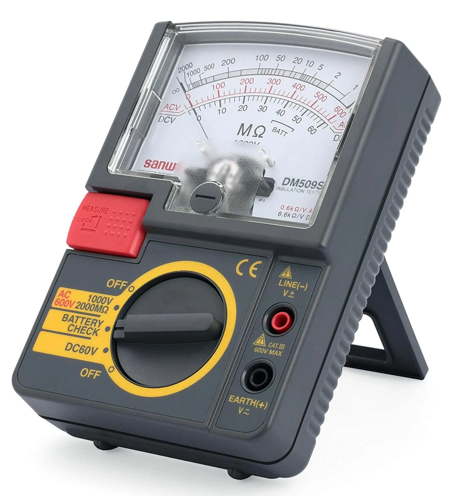 PDM509S | Analog Insulation Tester 500V / 100MΩ Single Range - Yuha Electric