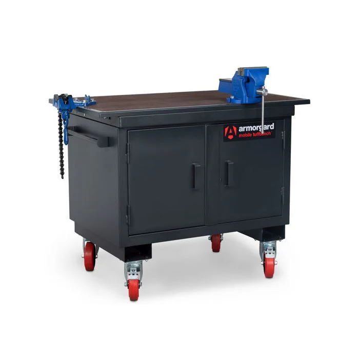 Armorgard MBH12-VF Mobile TuffBench with Vices Fitted | 1000kg - Yuha Electric