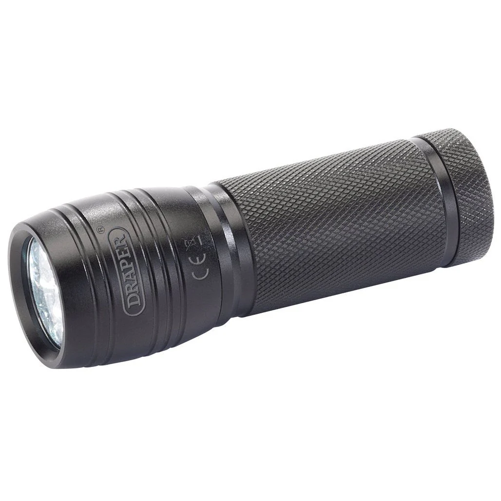 Draper 83110 Expert LED Aluminium Hand Torch – 5W 45 Lumens 3xAAA - Yuha Electric
