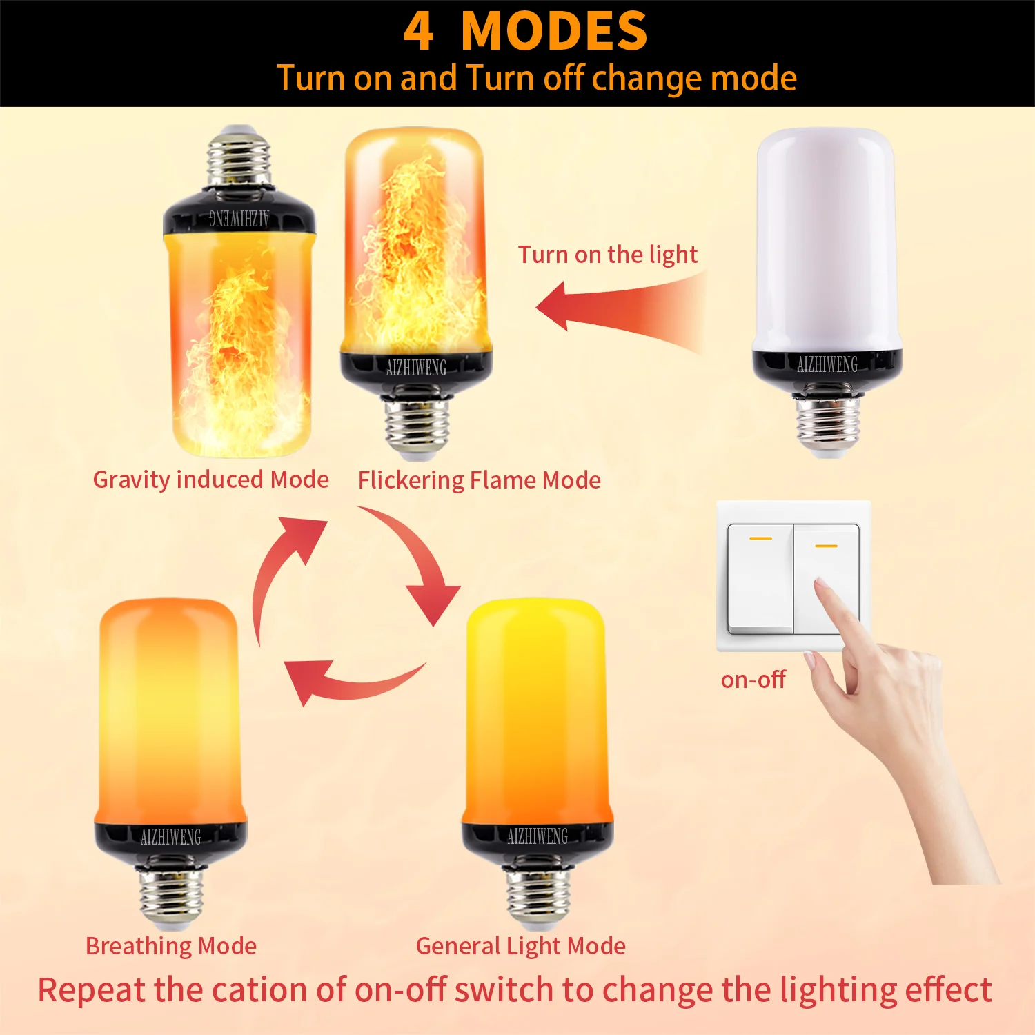 Upgraded LED Flame Light Bulbs - Yuha Electric