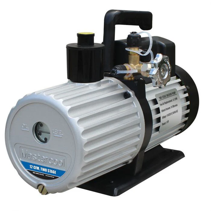 Mastercool 90612 Black Series 12 CFM 2-Stage Dual Voltage Vacuum Pump for HVAC - Yuha Electric