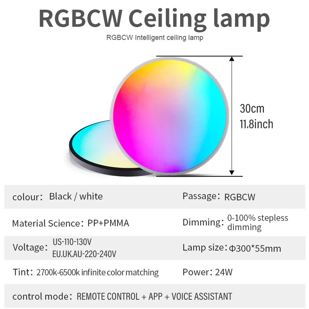 Smart WIFI LED Round Ceiling Light - Yuha Electric