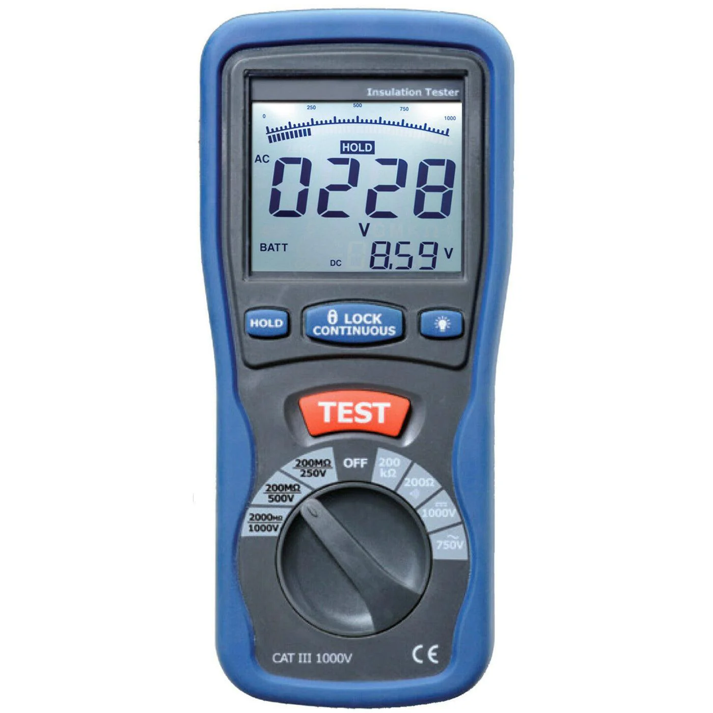 Electrical Insulation Tester Kit with Dual Display - Yuha Electric