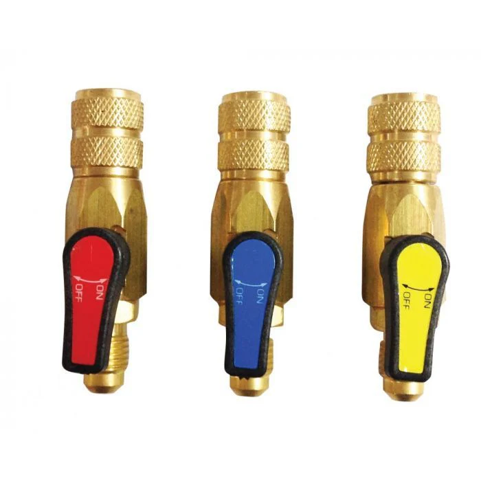 Javac EL33021-RBY Set of 3 Ball Valves 1/4
