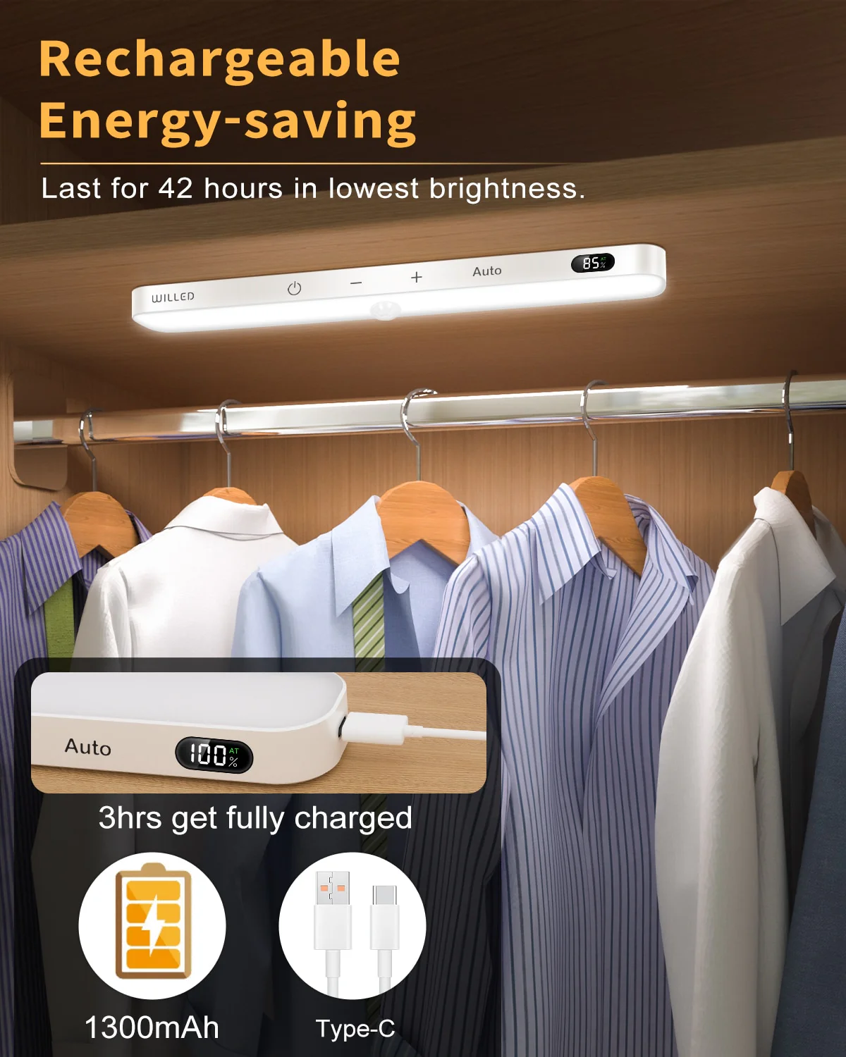 Motion Sensor Cabinet Light Battery Display - Yuha Electric