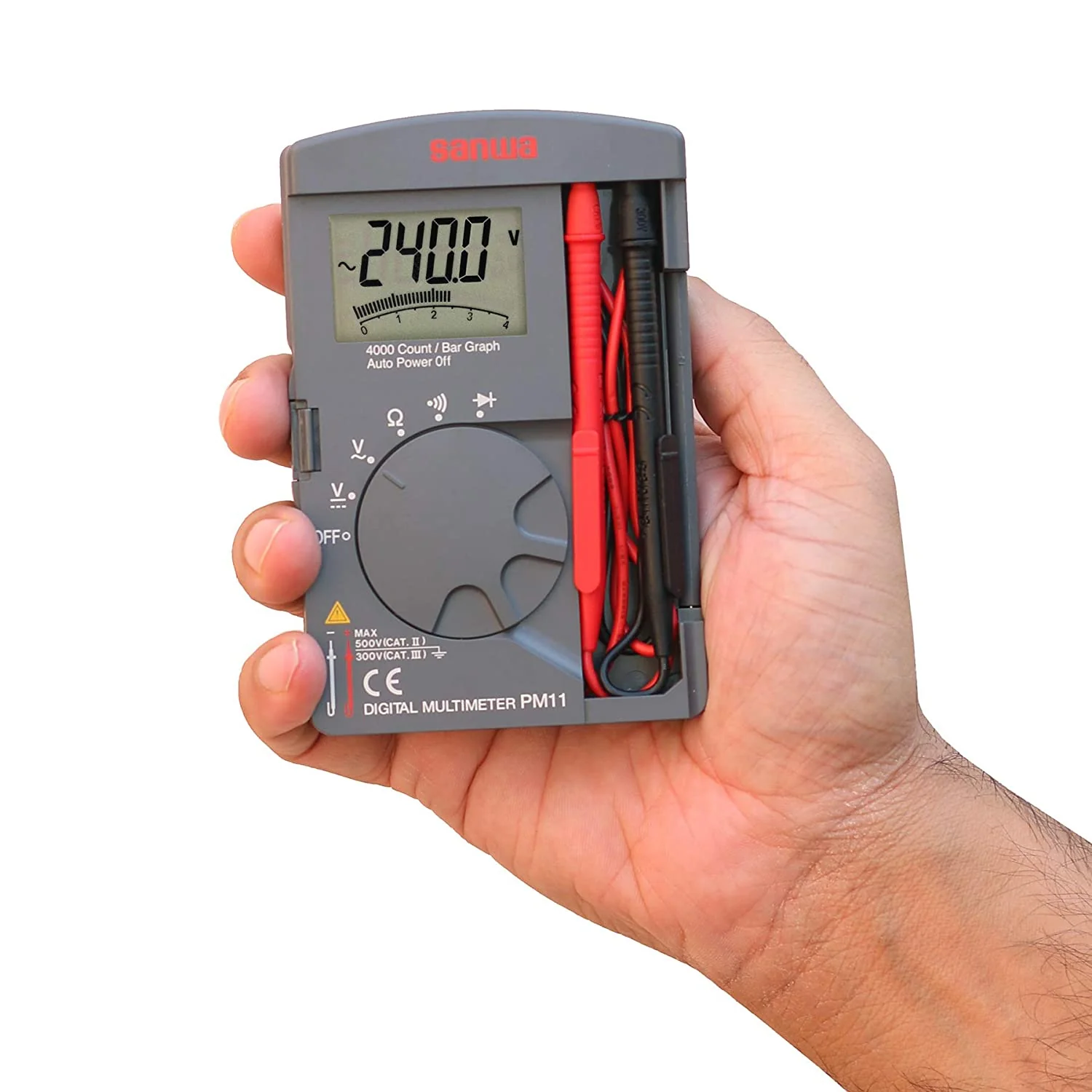 PM11 | Pocket Digital Multimeter with 4000 Count Display - Yuha Electric