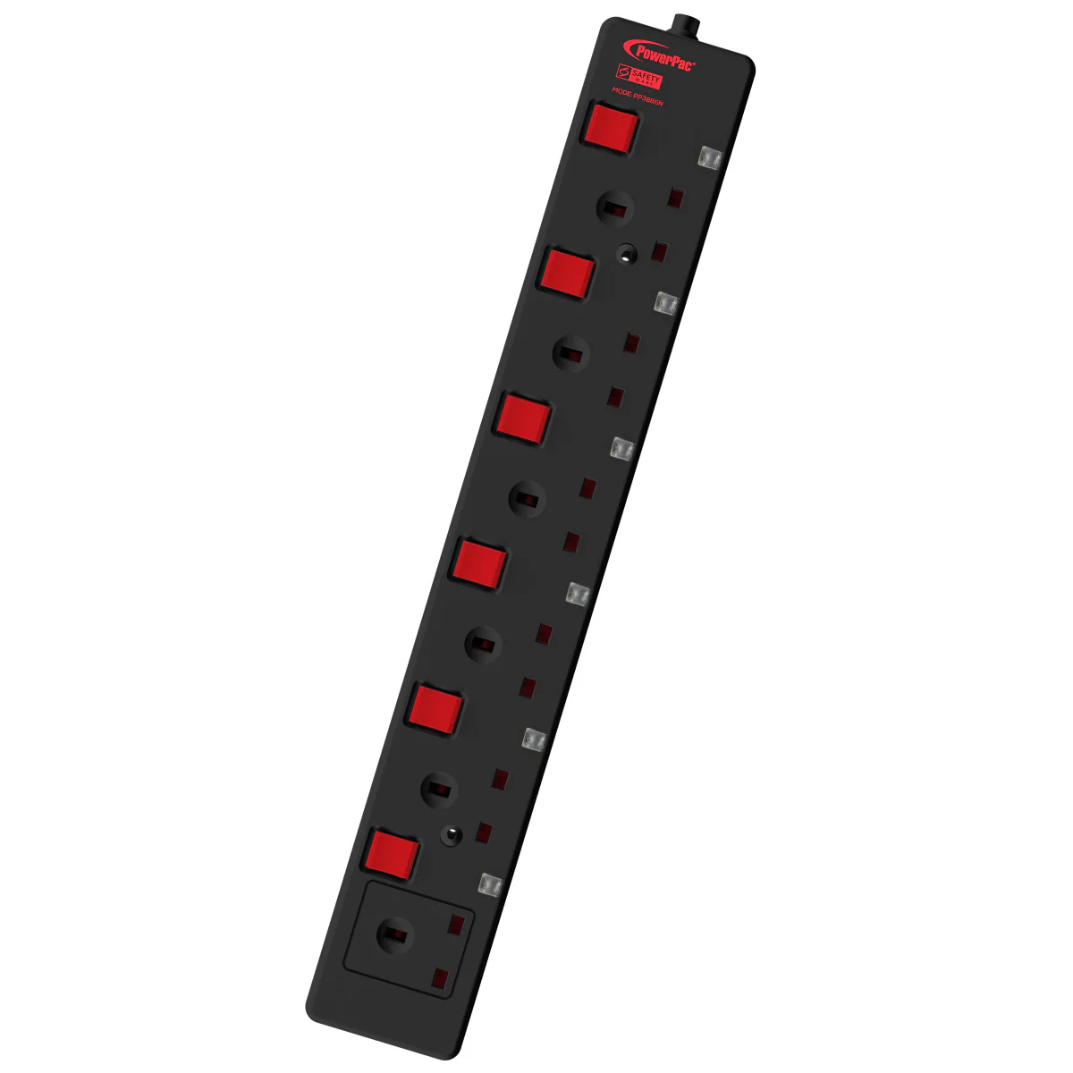 Extension Cord, Extension Socket, Power Cord, Power Extension 3 Metre 6 way (PP3886BK) - Yuha Electric