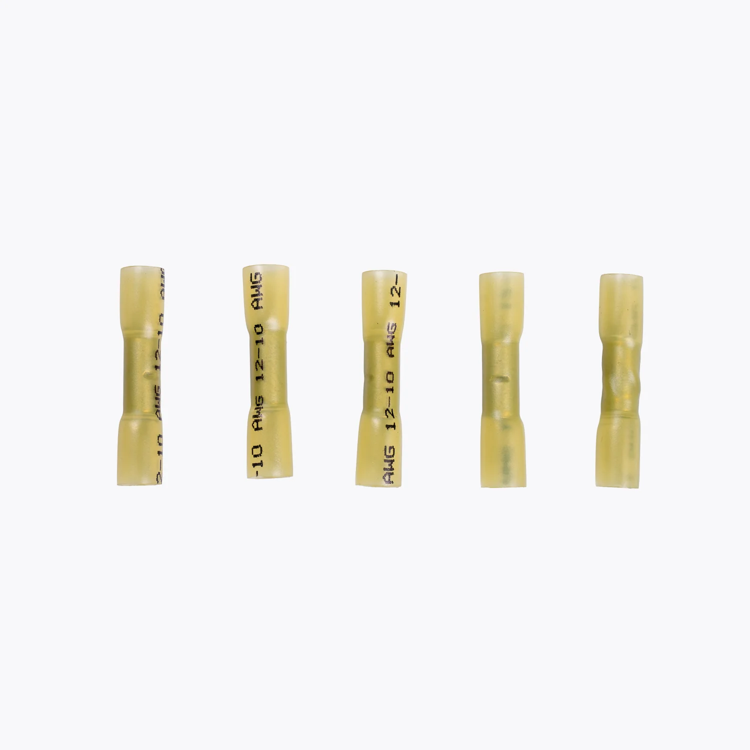 Cable Joiner Butt Splice 6mm yellow (5 Pack) - Yuha Electric