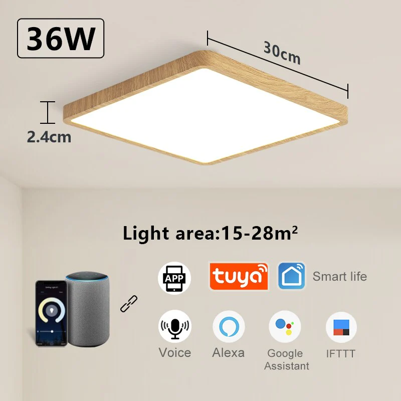 36W Smart Ceiling Lamp - Alexa & Google Home Compatible - Yuha Electric