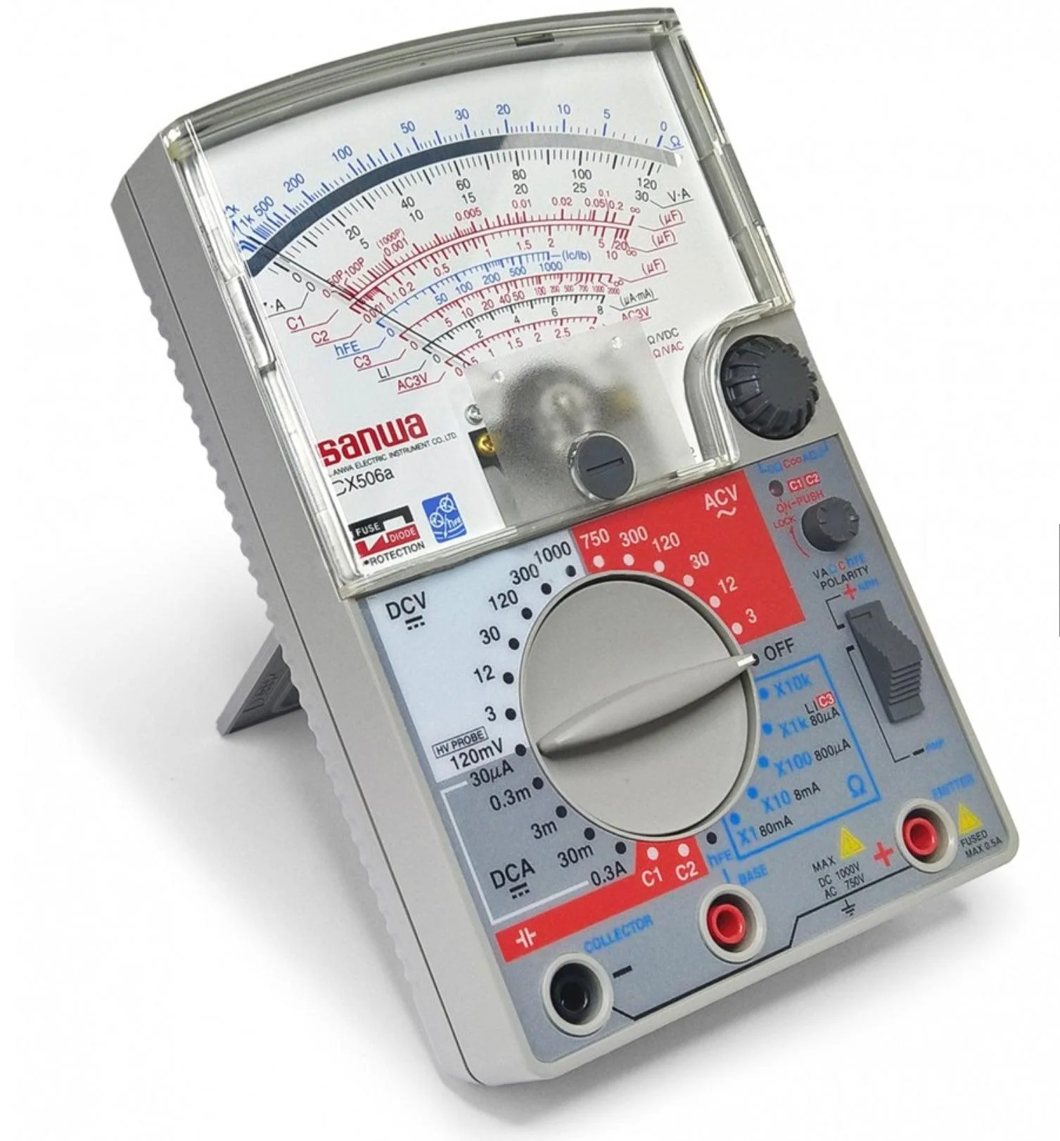 CX506a | Analog Multimeter with Capacitance Measurement and Built-in Transistor Oscillator - Yuha Electric