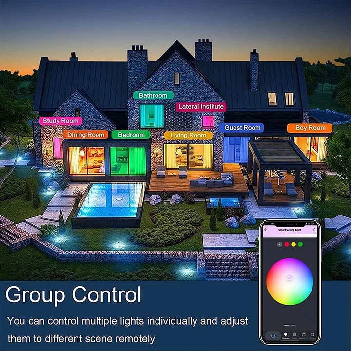 Smart WIFI LED Round Ceiling Light - Yuha Electric