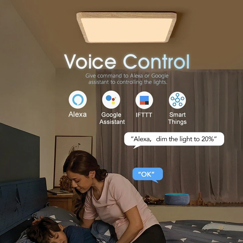 36W Smart Ceiling Lamp - Alexa & Google Home Compatible - Yuha Electric