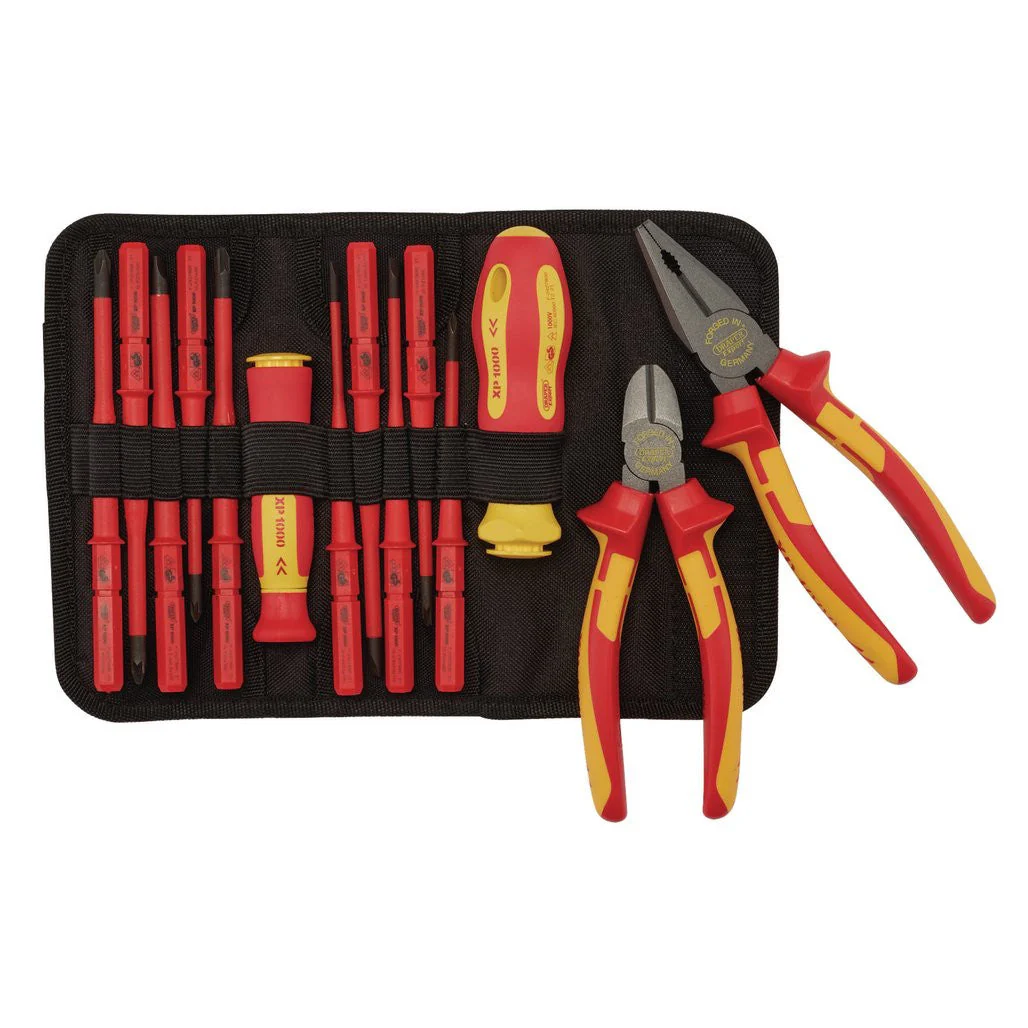 Draper 84860 XP1000 VDE Slimline Interchangeable Screwdriver & Pliers Set – 14 Piece - Yuha Electric