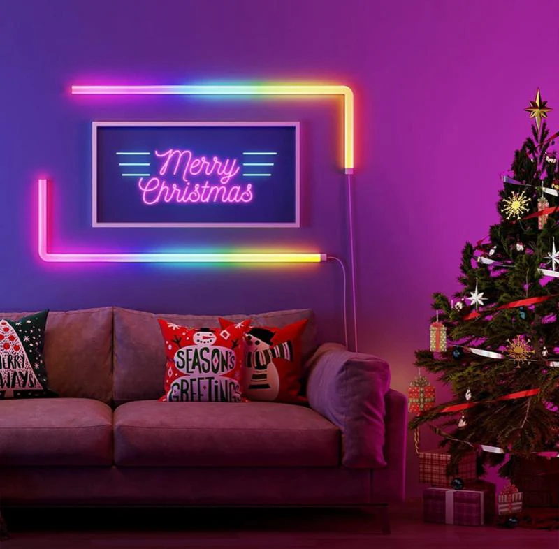 RGB Smart Wall Sconces - WiFi & Bluetooth Music LED Lights - Yuha Electric