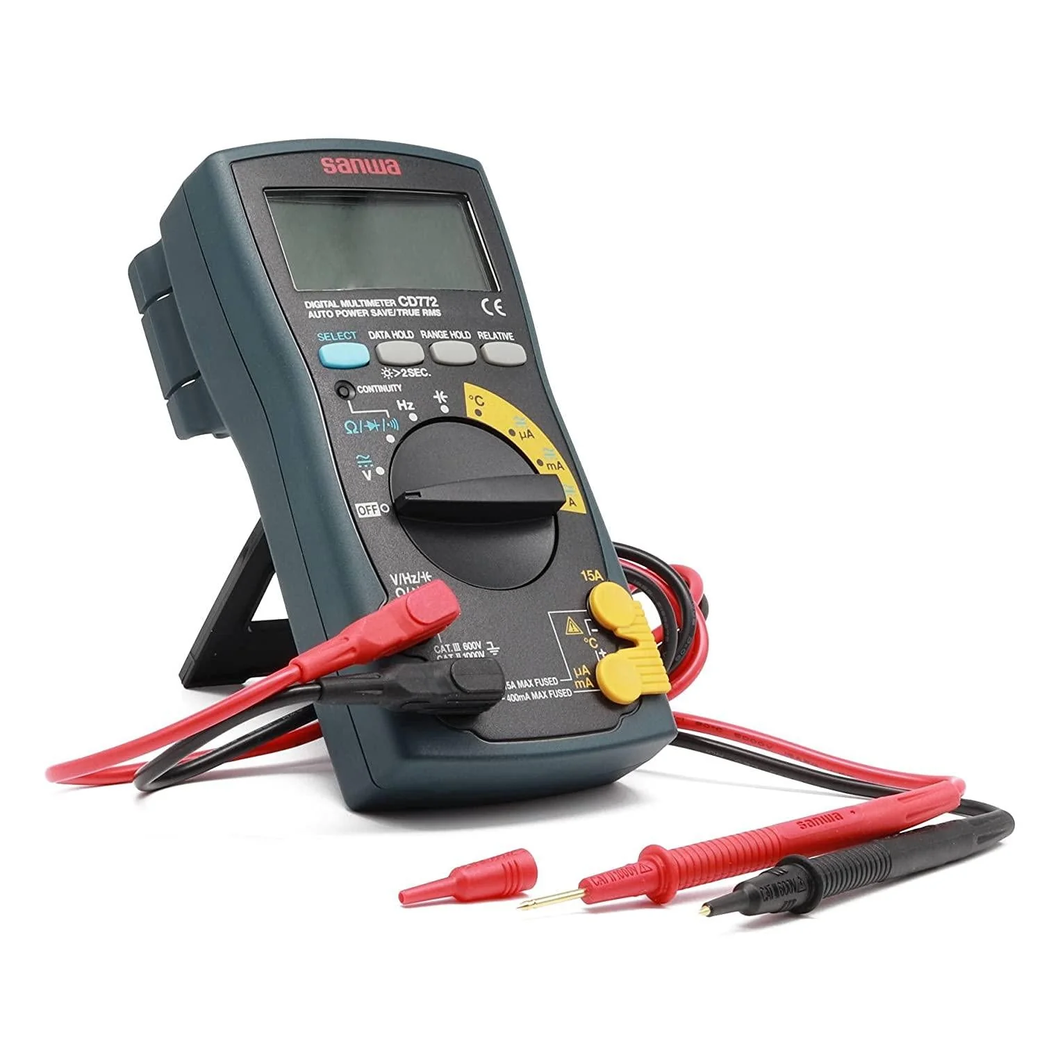 CD772 | Digital Multimeter with Backlight & Temperature Measurement - Yuha Electric