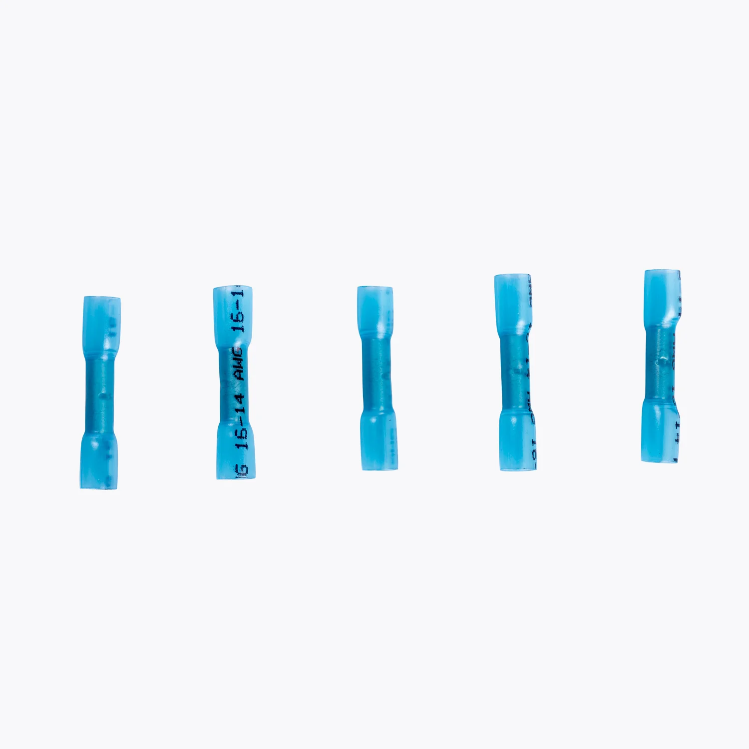 Cable Joiner Butt Splice 4mm Blue (5 Pack) - Yuha Electric
