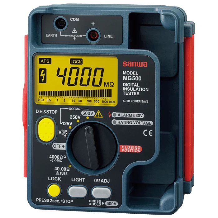 MG500 | Digital Insulation Tester Dustproof + Splashproof IP54 Design - Yuha Electric