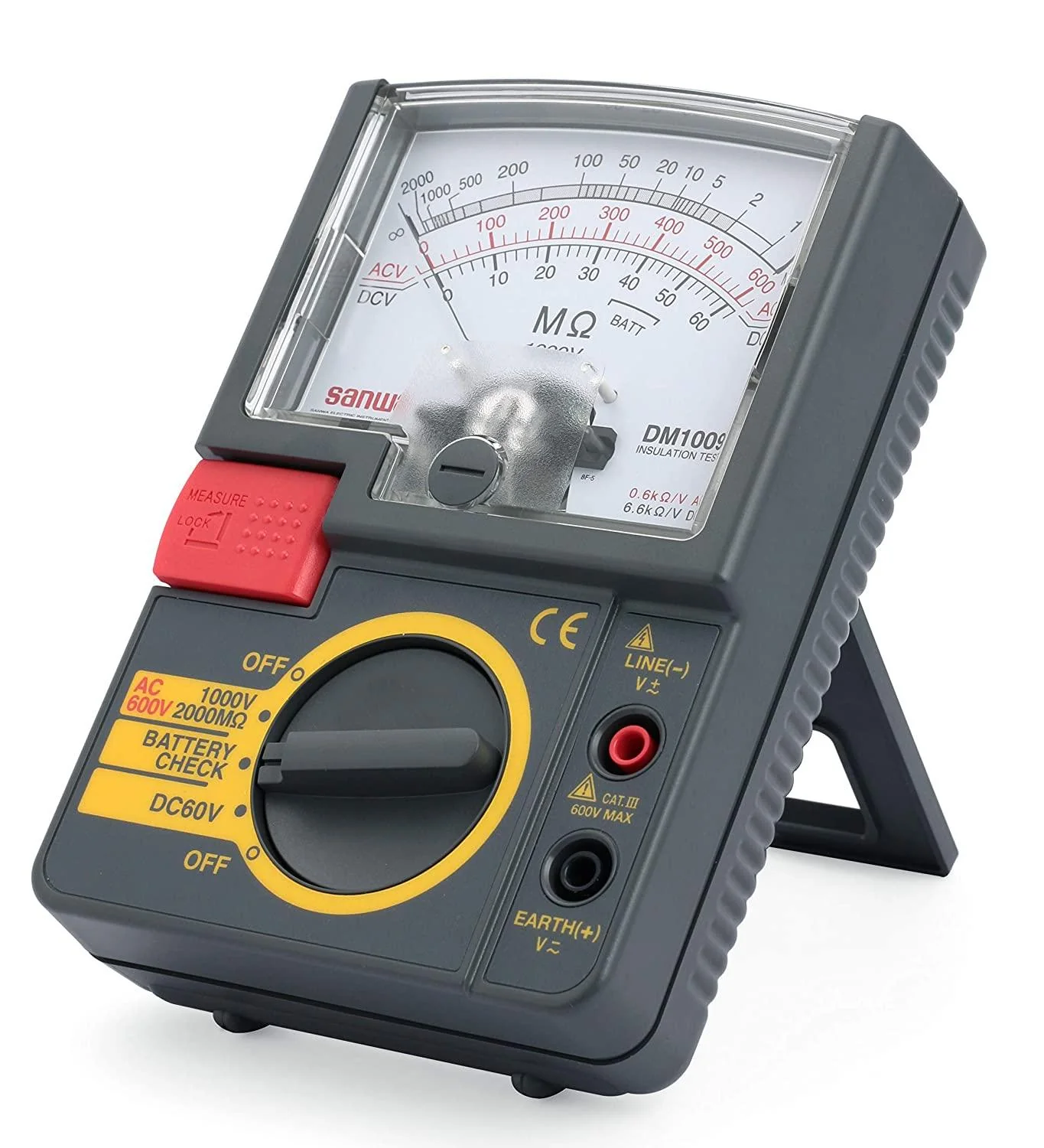 DM1009S | 1000V Analog Insulation Tester / Portable Insulation Resistance Meter - Yuha Electric