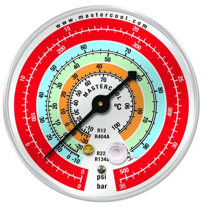 Mastercool MRBH High Pressure Replacement Gauge 80mm R12/R22/R134a - Yuha Electric