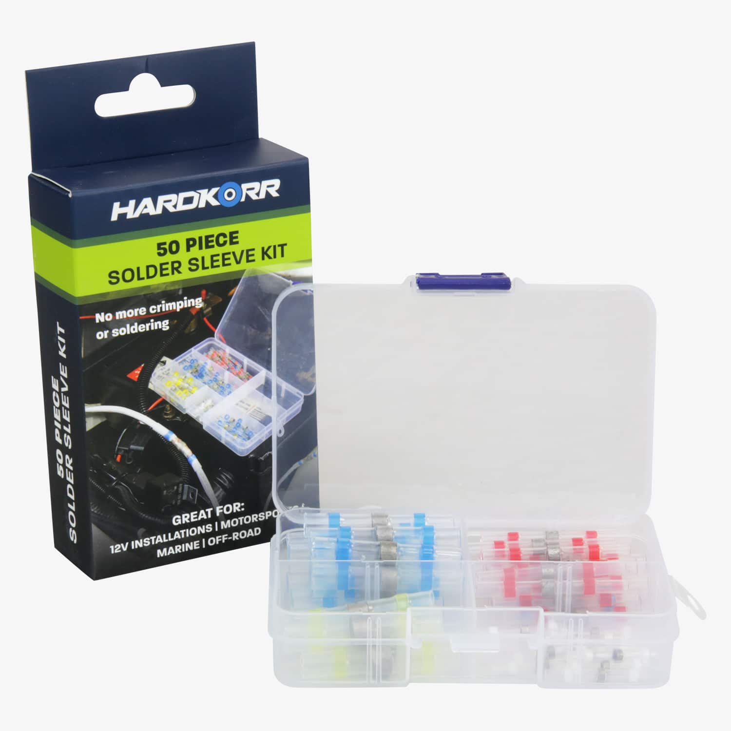Heat-Activated Solder Sleeve Kit (50 pcs) - Yuha Electric
