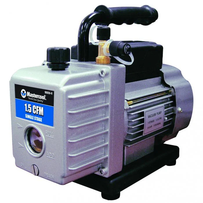 Mastercool Vacuum Pump Air Conditioning 42 litre per Min Single Stage 1.5 CFM - Yuha Electric