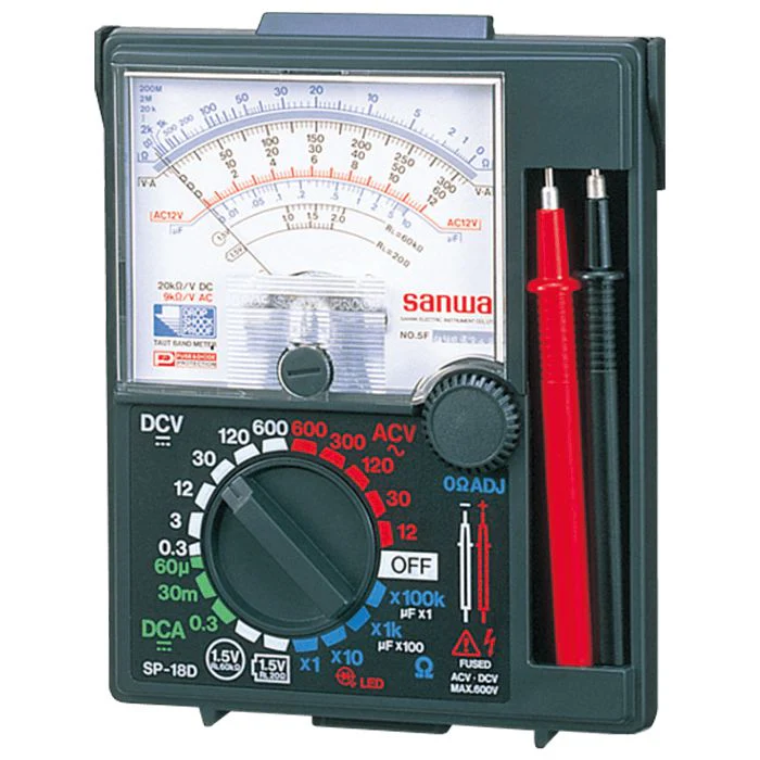 SP-18D | Analog Multimeter with Built-In Case - Yuha Electric