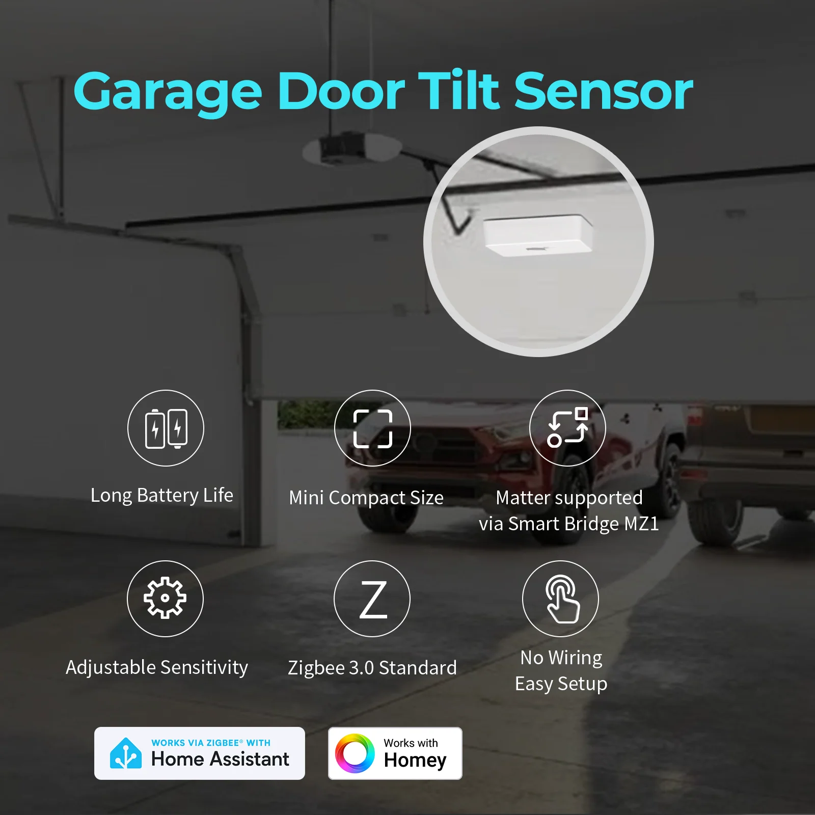 Smart Garage Door Tilt Sensor - Yuha Electric