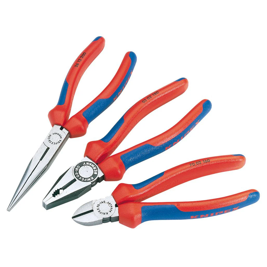Knipex 00 20 11 Pliers Assembly Pack – 3 Piece - Yuha Electric