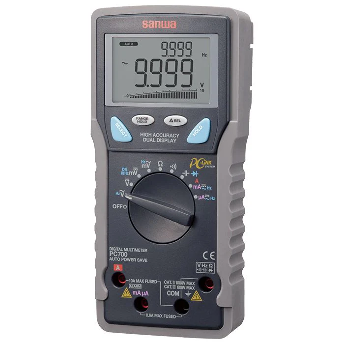 PC700 | Digital Multimeter Dual Display with PC Link - 0.06% Accuracy - Yuha Electric