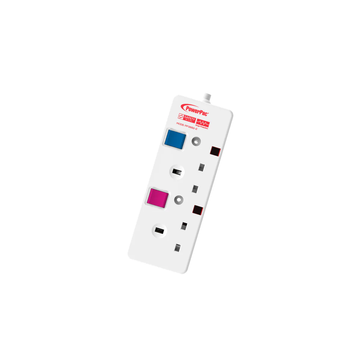 Extension Cord, Extension Socket, Power Cord, Power Extension 2 Metre 2 way (PP3882-2) - Yuha Electric