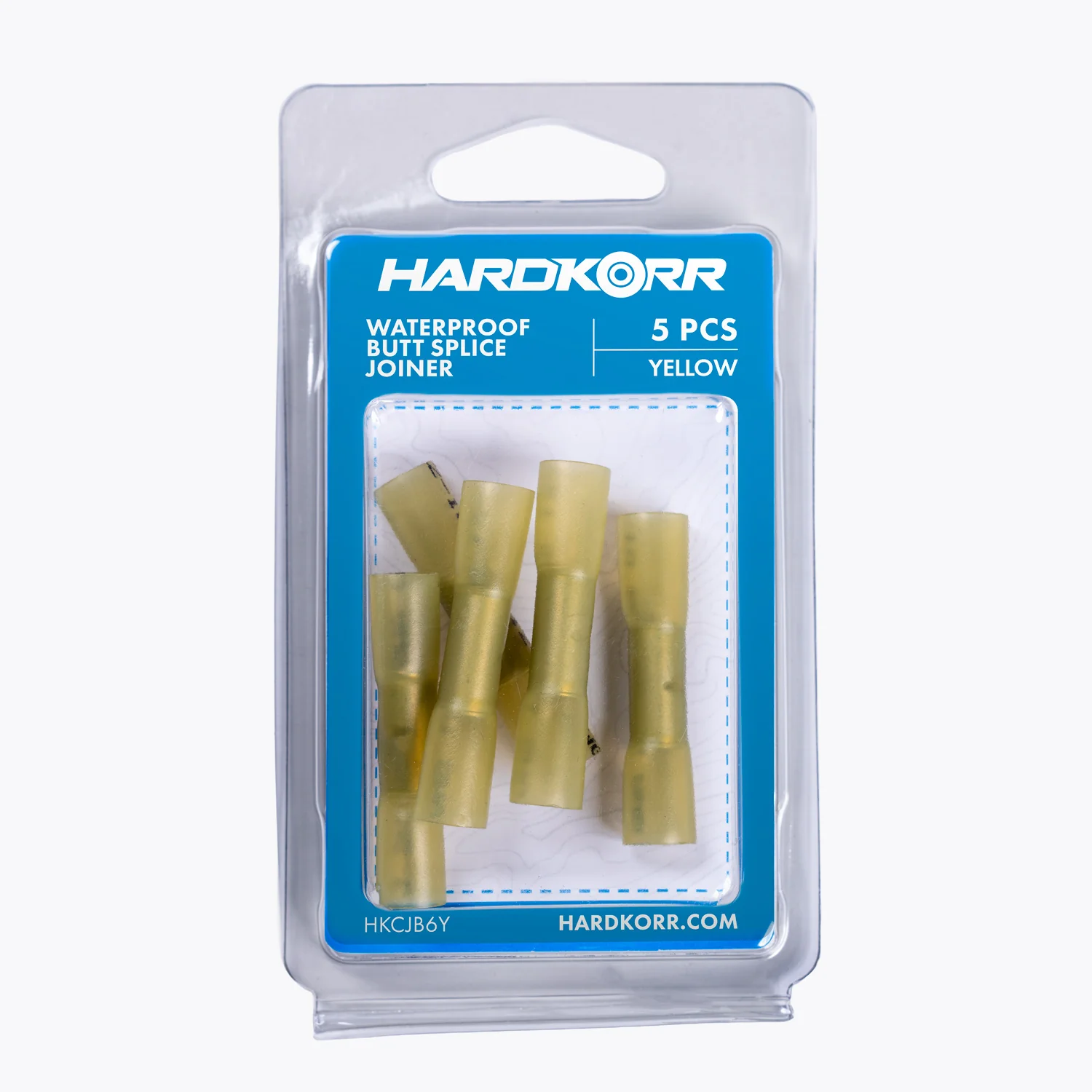 Cable Joiner Butt Splice 6mm yellow (5 Pack) - Yuha Electric
