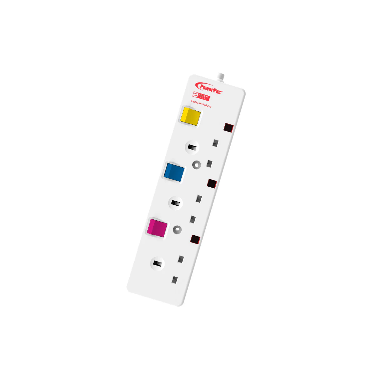 Extension Cord, Extension Socket, Power Cord, Power Extension 2 Metre 3 way(PP3883-2) - Yuha Electric