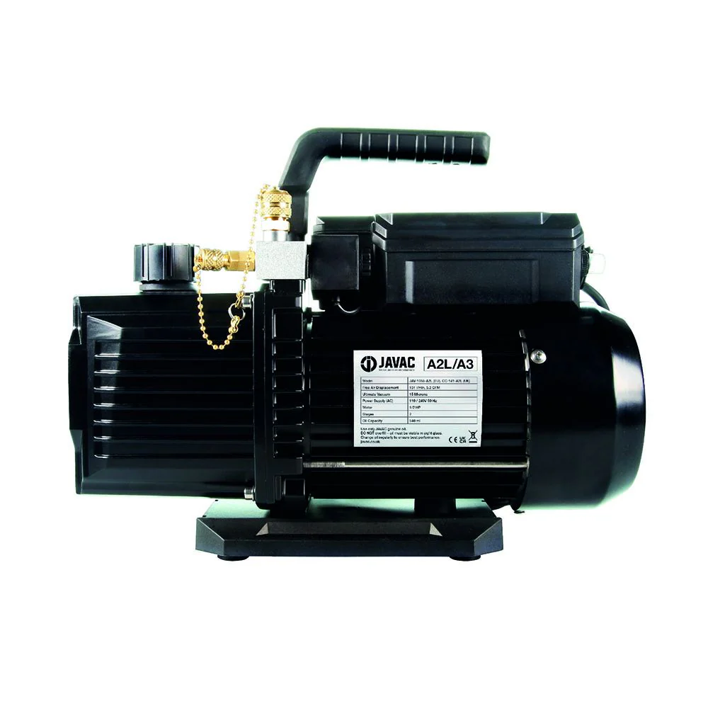 Javac CC-141-A2L 5.3 CFM Double Stage A2L/A3 Spark Proof Vacuum Pump 240V - Yuha Electric