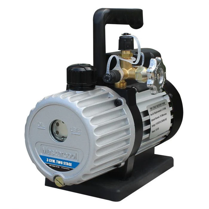 Mastercool 90063-2V-110B 3 CFM Two-Stage Vacuum Pump 110V/220V - Yuha Electric