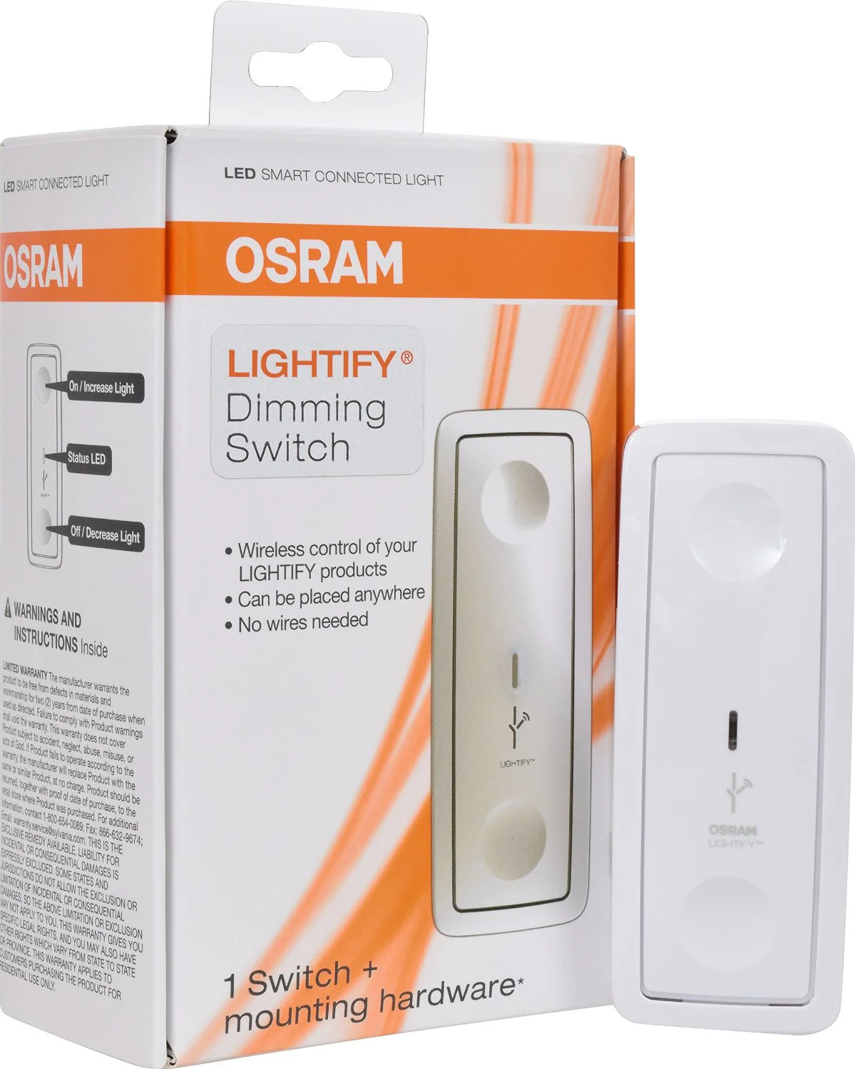 Dimmer Light Switch- SYLVANIA LIGHTIFY by Osram - Smart Home- Dimming Switch - Yuha Electric