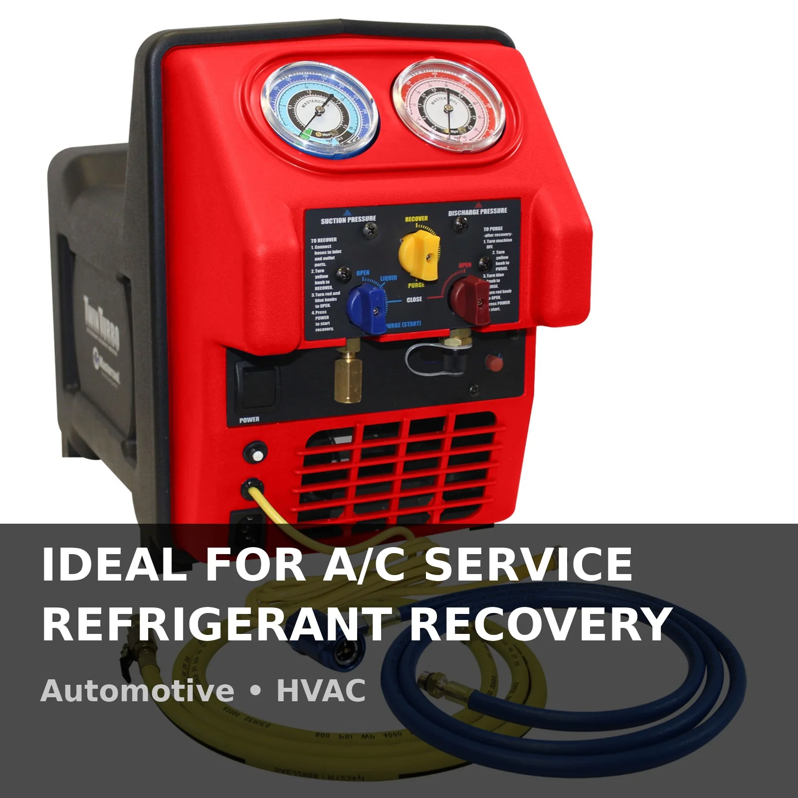 Mastercool 69390-220 Spark Free Twin Turbo Refrigerant Recovery Machine R1234yf 220V - Yuha Electric