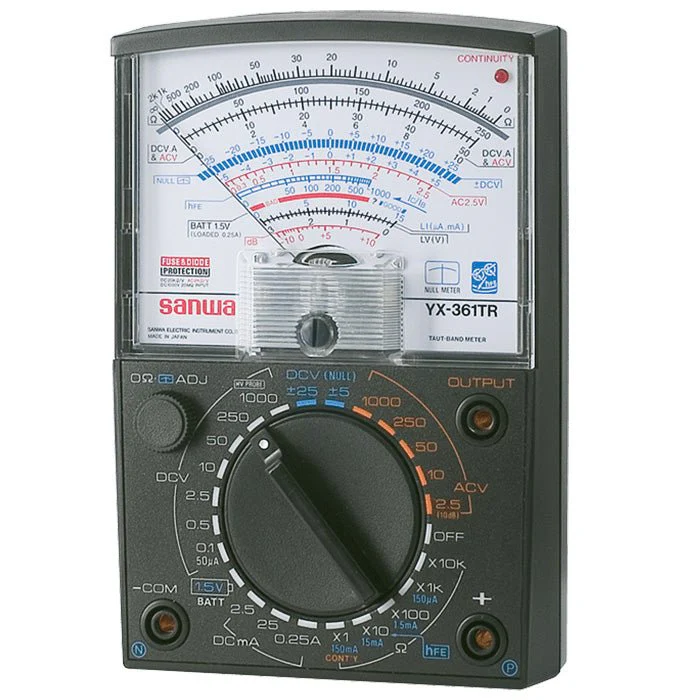 YX361TR | Analog Multimeter - Variety of Measurement Functions using 24 Contact Switch - Yuha Electric