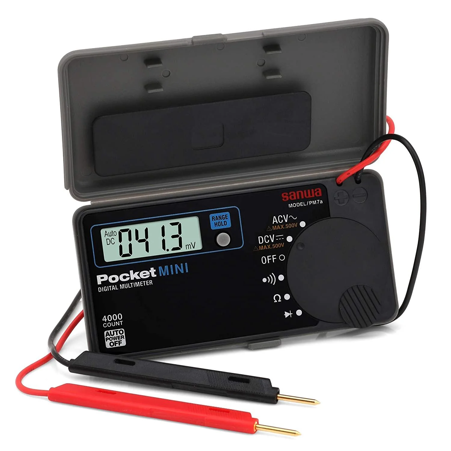 PM7a | Pocket Size Digital Multimeter with Built-In Case - Yuha Electric