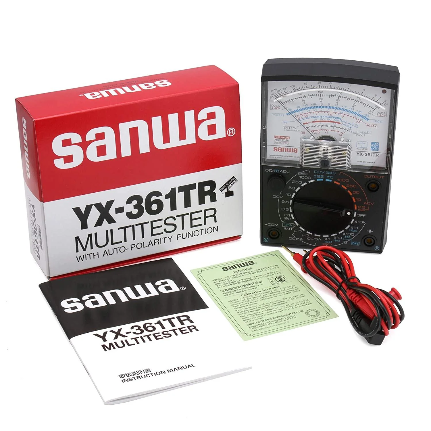 YX361TR | Analog Multimeter - Variety of Measurement Functions using 24 Contact Switch - Yuha Electric