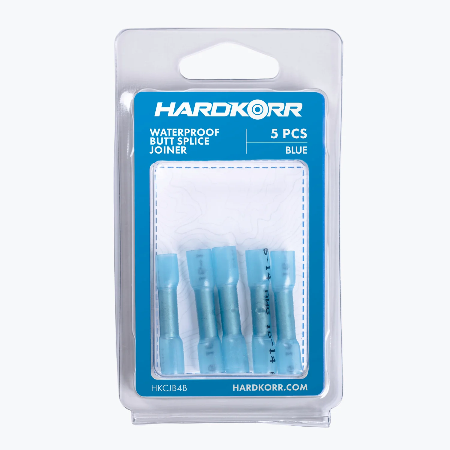 Cable Joiner Butt Splice 4mm Blue (5 Pack) - Yuha Electric