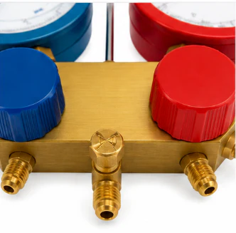 Javac FR4312-E25 CO₂ Transcritical 2-Valve Manifold | 160 Bar | 3 x Steel Mesh Hoses & Case - Yuha Electric