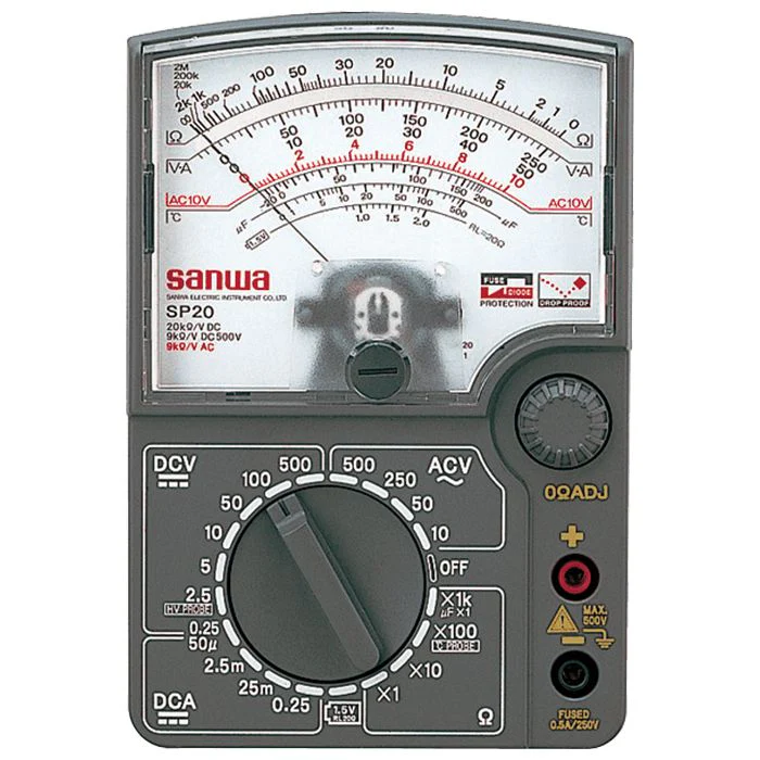 SP20 | Analog Multimeter with High Voltage DC and Battery Check - Yuha Electric