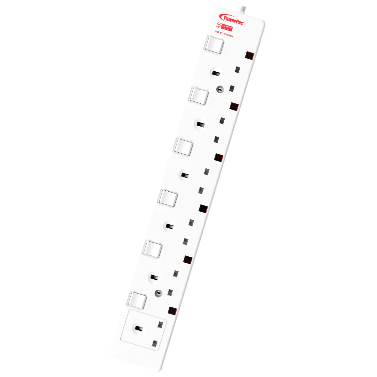 Extension Cord, Extension Socket, Power Cord, Power Extension 6 Metre 6 way (PP6886N) - Yuha Electric