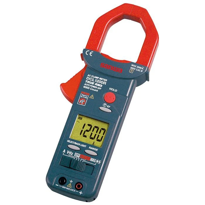 DCL1200R | Large Diameter AC Clamp Meter with Digital Multimeter Functions - Yuha Electric
