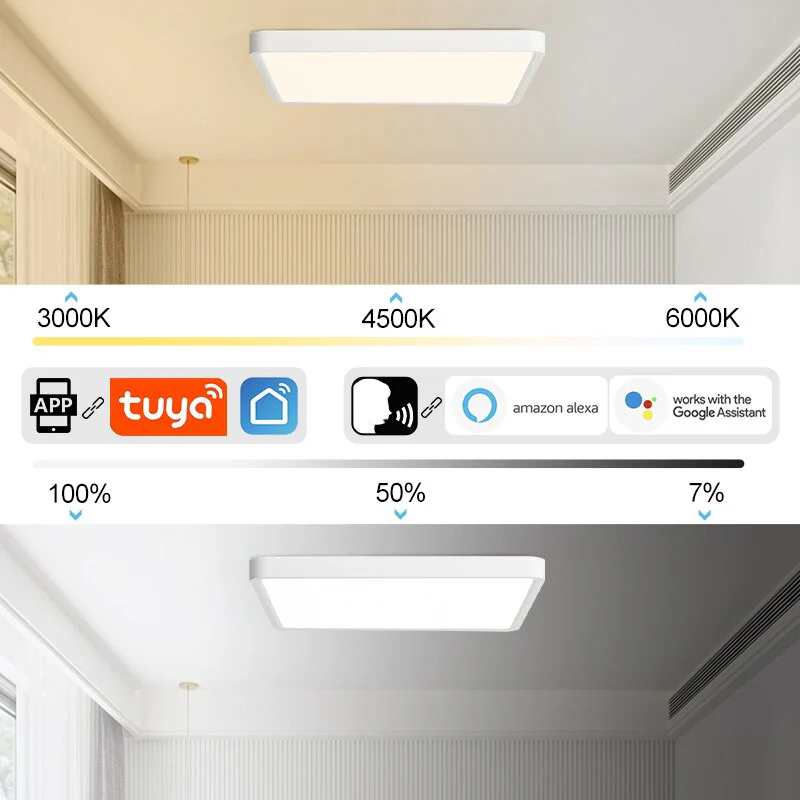 36W Smart Ceiling Lamp - Alexa & Google Home Compatible - Yuha Electric